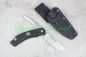 Preview: EKA SwedBlade G6 Black Jagdmesser mit ausgefahrener Drop-Point-Klinge und Kydex-Scheide.
