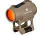 Preview: Vortex Crossfire II Red Dot 2 MOA Solar TAN FDE mit hoher Montage in der Seitenansicht.