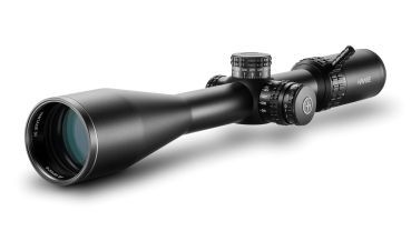 Hawke Vantage HD 30 6-24x50 SF MIL PRO II Zielfernrohr (14421) mit montiertem Zoomhebel.