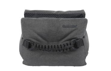 Preview: Allen Eliminator Bench Bag Gewehrauflage in Grau mit Paracord-Tragegriff.