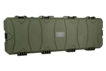 GSG Gewehrkoffer Medium in OD Green mit Transportrollen und Schnappverschlüssen.