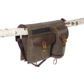 Fritzmann Jagd und Ansitztasche aus Wollfilz und Leder fuer den lautlosen Ansitz