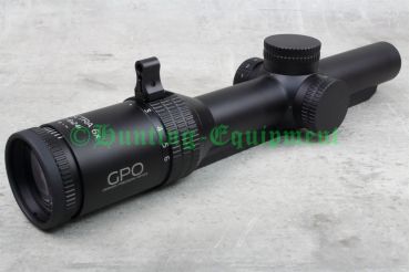 Preview: Beleuchtetes Absehen G4i Fiber des GPO Spectra 1-6x24i mit ultra-hellem Faser-Leuchtpunkt