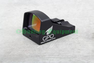 GPO SPECTRA Pistol Dot Rotpunktvisier mit 3 MOA Leuchtpunkt und robustem Gehäuse.