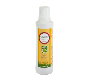 ANIMALIT flüssiges Wildlenkungsmittel 250 ml Konzentrat in der Dosierflasche.