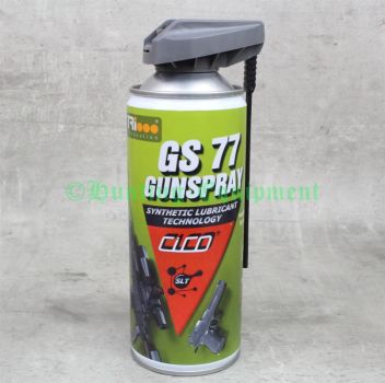 CICO GUNSPRAY GS 77 synthetischer Waffenschmierstoff in der 400 ml Sprühdose mit Sprührohr. Hunting Equipment