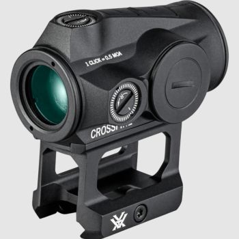Vortex Crossfire II Red Dot 2 MOA Rotpunktvisier montiert auf hoher Lower-1/3-Montage.