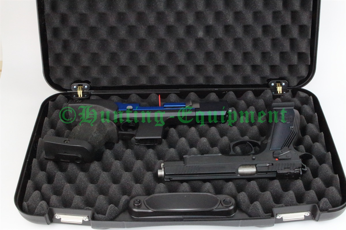Kurzwaffen-Doppel-Koffer 36x24cm Pistolenkoffer Revolverkoffer 2-4