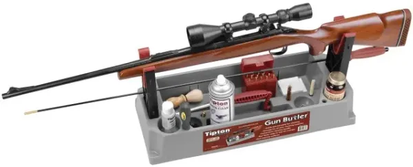 Tipton Gun Butler Waffenreinigungsstation mit eingelegtem Gewehr