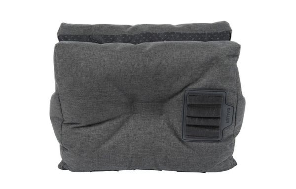 Seitliche Patronenhalterung der Allen Eliminator Bench Bag mit eingesteckten Kugelpatronen.