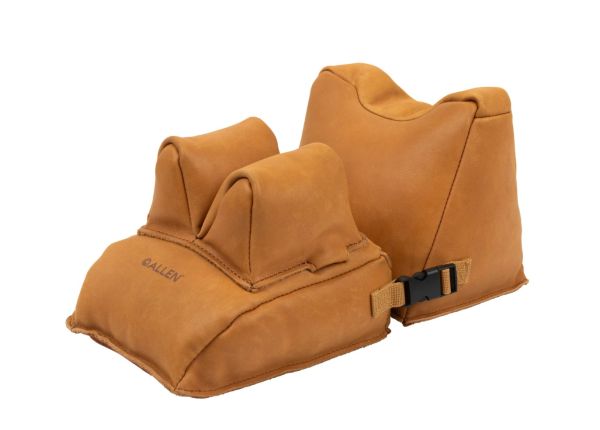 ALLEN Longmont 2-teilige Benchrestauflage aus hellbraunem Vollnarbenleder.