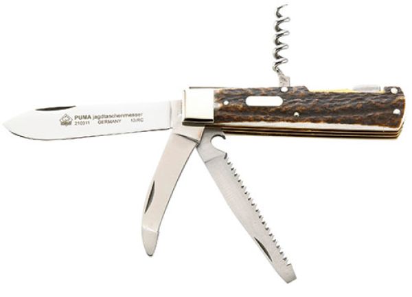 PUMA Jagd-Taschenmesser 4-teilig 210311