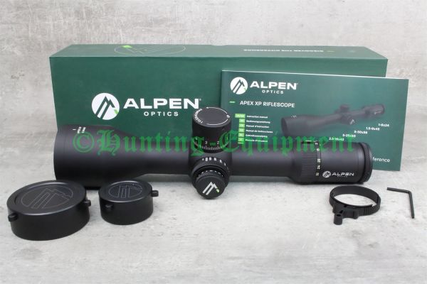 MRAD-Verstelltürme und Zero-Stop-Mechanismus des ALPEN OPTICS Apex XP 5-30x56.