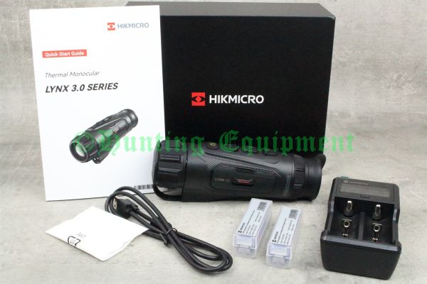 Lieferumfang des HIKMICRO LQ35L 3.0 mit Akkus, Ladegerät und USB-C-Kabel