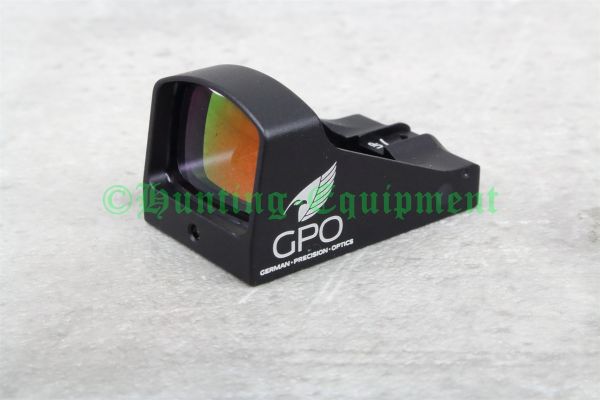 GPO SPECTRA Pistol Dot Rotpunktvisier mit 3 MOA Leuchtpunkt und robustem Gehäuse.