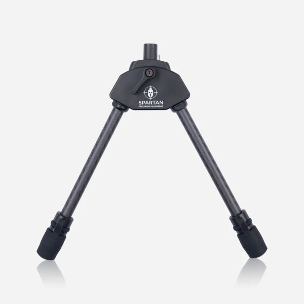 Spartan Javelin Lite 8,7 Zoll Carbon-Zweibein für Jagdwaffen in der Vorderansicht.