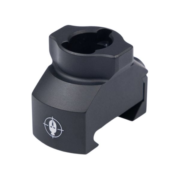Spartan Classic Picatinny Adapter aus schwarzem 7075 Aluminium mit Torx 30 Schraube.